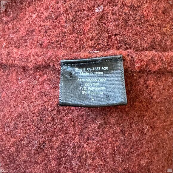 Jenni Kayne Wool Blend Sweater Coat Rust - Picture 7 of 11